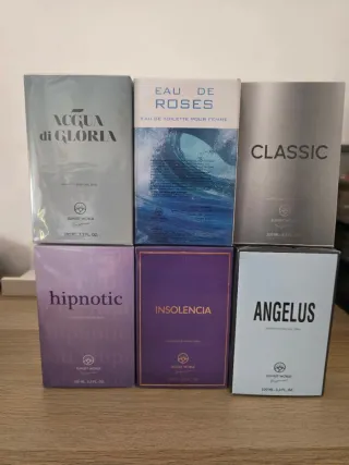 Lote 6 perfumes mujer Sunset World