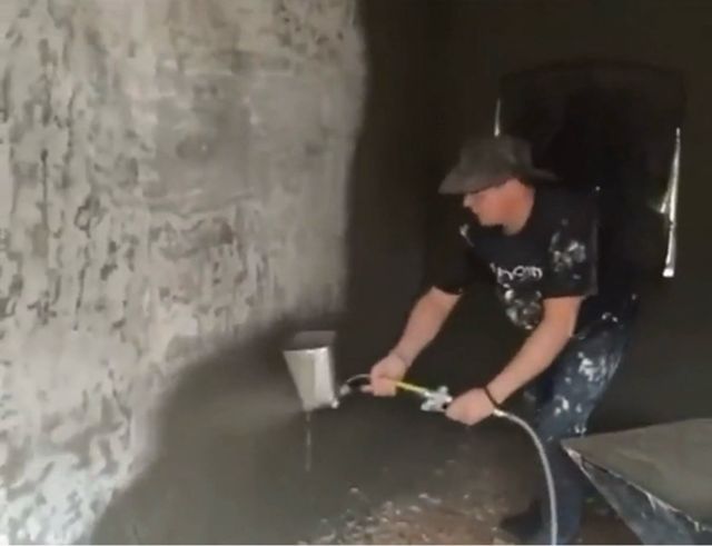 Pistola Proiettore Gesso/Mortaio Mophorn 4 Getti