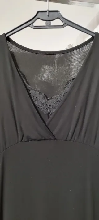 Vestito estivo nero con pizzo