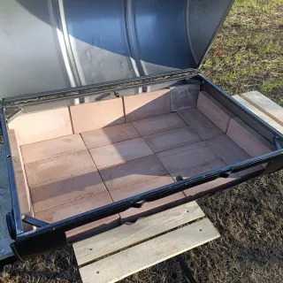 Barbacoa reciclada completa
