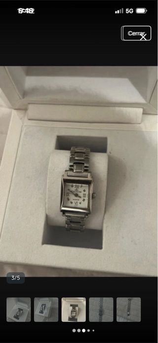 Reloj Calypso Mujer Plata y Blanco