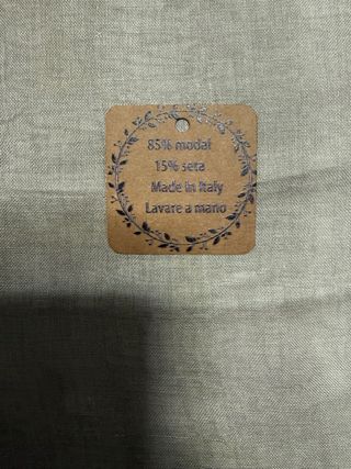 Sciarpa artigianale unisex beige e marrone