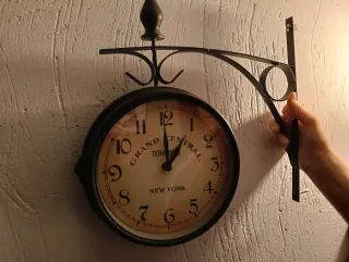 Reloj de Pared Estilo Estación Tren