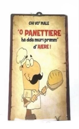 Gadget regalo panettiere in legno