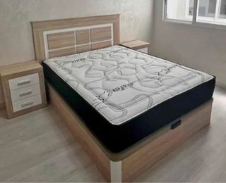 Armario modular madera color beige/marrón