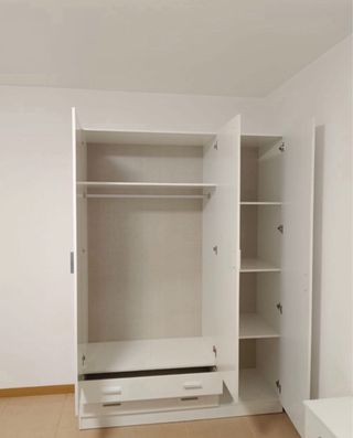 Armario modular madera color beige/marrón