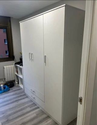 Armario modular madera color beige/marrón