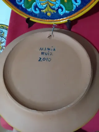 Plato decorativo artesanal