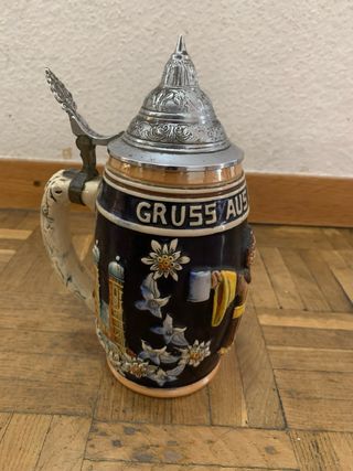 Jarra cerveza alemana Múnich