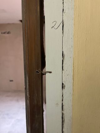 Puerta madera interior con cristales