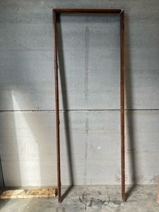 Puerta madera interior con cristales