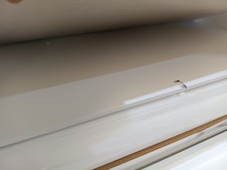 SONGMICS Armario de Almacenamiento, Aparador de Metal, Doble Puerta Magnética, Estante Ajustable, Marco de Acero, 40 x 80 x 76 cm, Beige Natural y Blanco LSC102W57