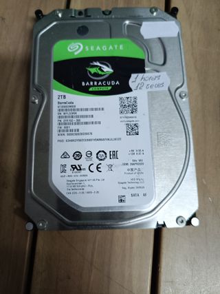 Seagate BarraCuda 2TB, Disco Duro Interno, HDD, 3.5 Pulgadas, SATA 6 GB/s, 7200 RPM, cache de 256 MB para computador de sobremesa y PC