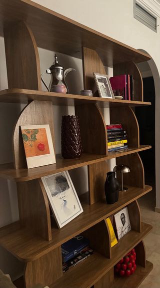 Estantería diseño roble dorado