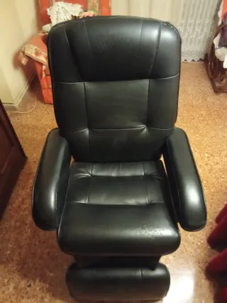 Sillón relax motorizado negro