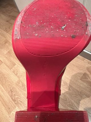 Botines rojos plataforma tacón ancho