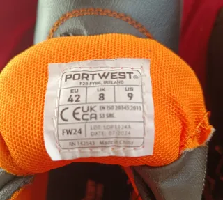 Botas de seguridad Portwest T42 nuevas para currar