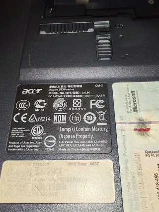 Portátil Acer Aspire 5530