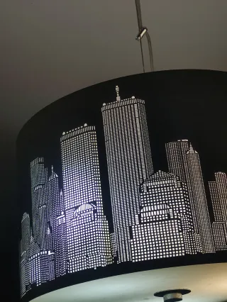 2 Lámparas Techo Acero Troquelado Skyline