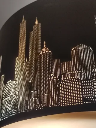 2 Lámparas Techo Acero Troquelado Skyline