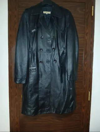 Giacca in pelle nera