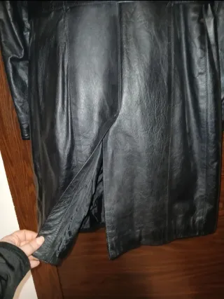 Giacca in pelle nera