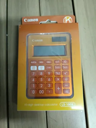 Calculadora sobremesa Canon LS-100K Naranja