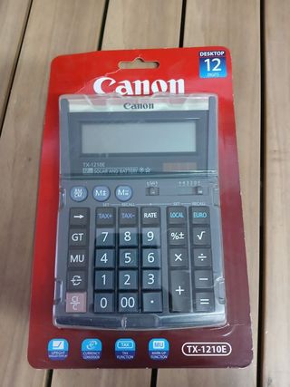 Calculadora Canon TX-1210E Gris