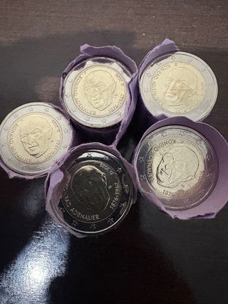 Moneda 2 euros Alemania 2026 Konrad Adenauer