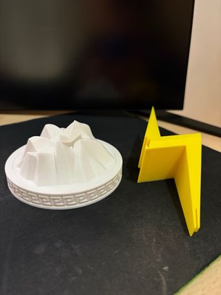 Oggetto da scrivania 2 pezzi, fulmine con supporto