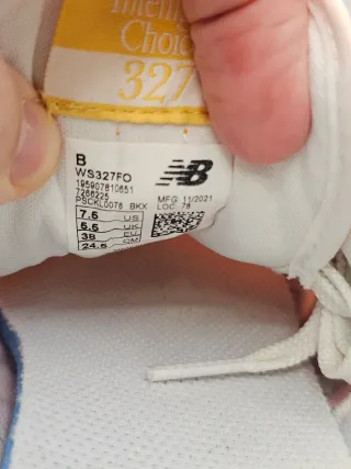 New Balance 327 WS327 Naranja y Azul