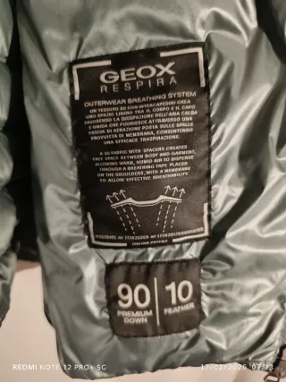 Plumífero Geox verde