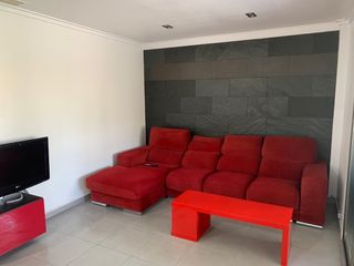 Sofá chaise longue 3,30m rojo