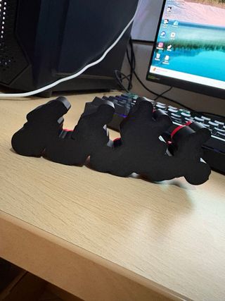 Decorazione scrivania ciclisti rossi