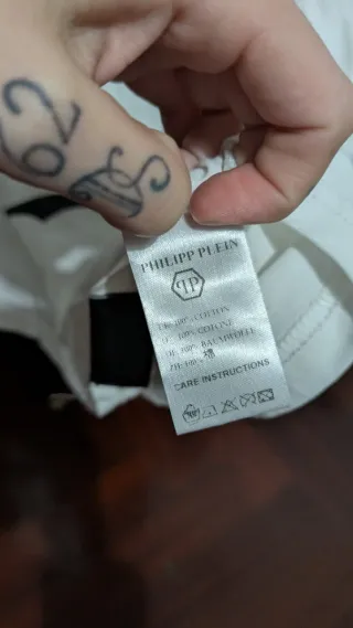 Camiseta Philippe Plein Talla XXL Calavera