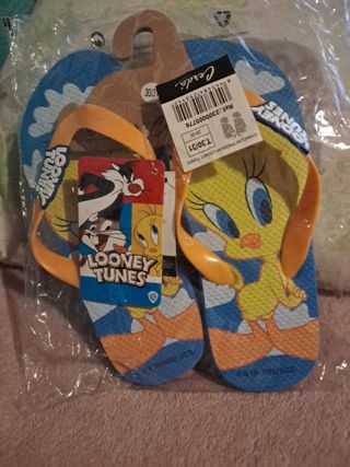 Chanclas Looney Tunes Piolín Talla 30/31