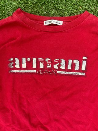 Camiseta Vintage Armani Jeans Roja