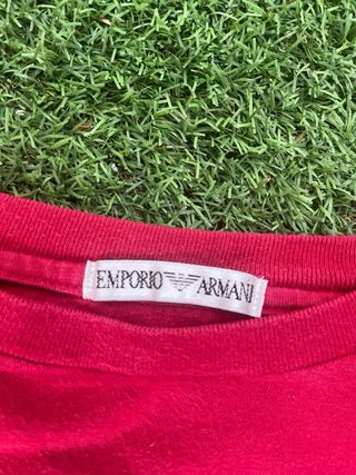 Camiseta Vintage Armani Jeans Roja