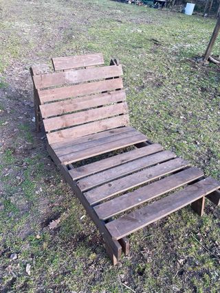 Hamaca de palets de madera 2 unitats