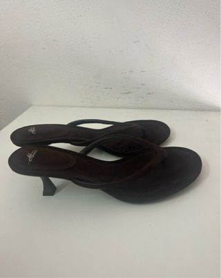 Sandali infradito marrone donna tg 40 nuovo