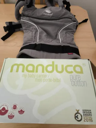 Manduca Mochila Portabebés Pure Cotton Gris