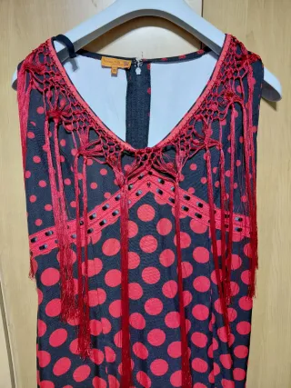 Vestido Flamenco Lunares Rojo y Negro