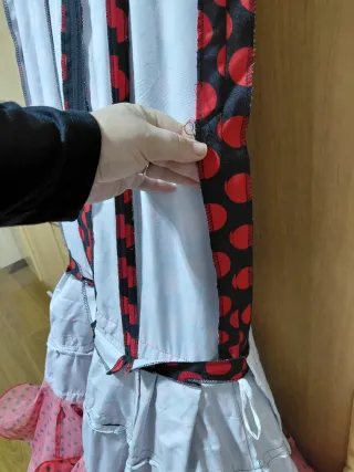 Vestido Flamenco Lunares Rojo y Negro