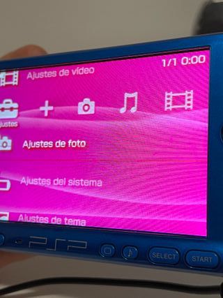 PSP 3004 Blu Elettrico + Caricatore