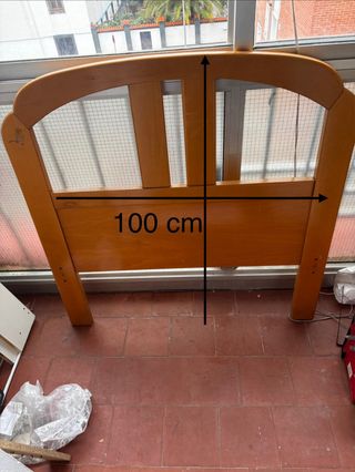 Cabecero de madera 100 cm