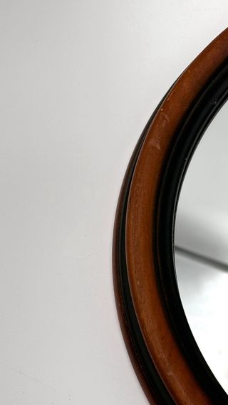 Specchio Rotondo Vintage Legno 35cm