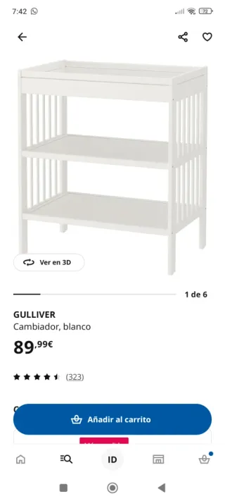 Cambiador Bebé Ikea