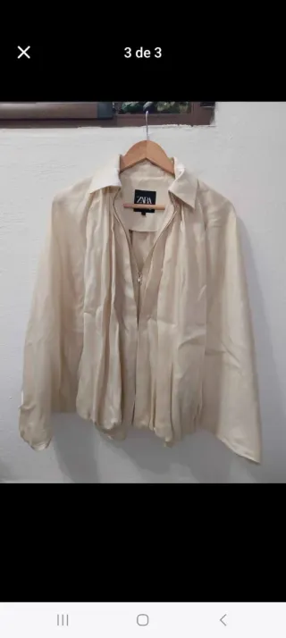 Chaqueta Zara Beige