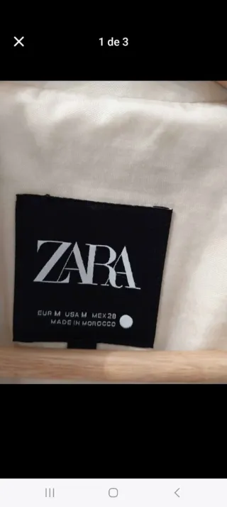 Chaqueta Zara Beige