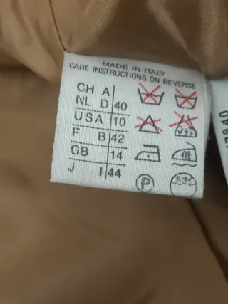 Blazer Max Mara lana marrone doppio petto